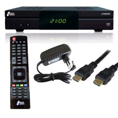 IRIS 2100 HD Wifi Decoder Satellite Receiver, Stable, Compatible with  DVB-S2 and H.265, Full HD, USB, RCA, Ethernet port, PVR, DLNA, Family  Share