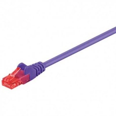 Latiguillo Cat 6 UTP 0,25mts. Púrpura