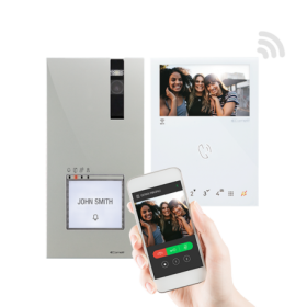 Video portero color, tecnología IP, placa Quadra + monitor Mini Hands Free, con Wifi