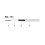 Cable micro-coaxial RG-174 blanco. Bobina de 100 metros