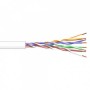 Cable CAT 5e UTP, aluminio cobreado, CPR-ECA, interior, color blanco. 305mts.