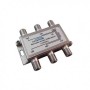 Distribuidor de 4 salidas con DC PASS, conector F. At. 10dBi