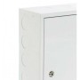Registro secundario ICT2 metalico, 500x700x150mm, fondo madera, con llave, puerta sin bisagras.