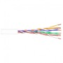 Cable CAT5e UTP, Cobre, CPR-ECA, PE UV (exterior), blanco. Bobina de 305mts