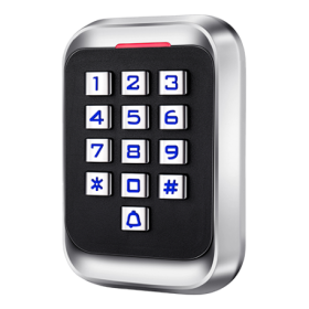 Control de acceso autónomo acceso por teclado y EM RFID. Salida relay, apto para exterior IP65