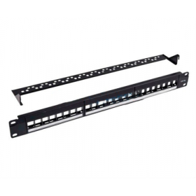 Patch panel para rack de 19", x24 puertos vacío