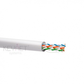 Cable CAT5e UTP, Cobre, CPR-ECA,PVC blanco (Interior). ECA, LSZH. Bobina 305mts