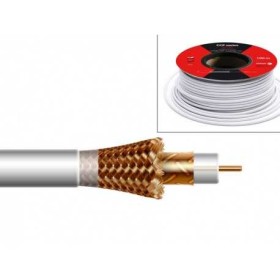 Cable coaxial conductor interno 1.13mm Cu, diametro exterior 6,8mm, lámina de cobre, malla de CCA, 17.4 / 29.1dB 860/2150 MHz,