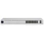 UniFi Switch 16 puertos GIGABIT (x8 POE+), 42W, 48V 802.3af/at y 2 puertos SFP fibra. RACK