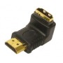 Adaptador HDMI Macho a HDMI Hembra acodado