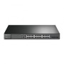 Switch Gestionable de 24 puertos 10/100/1000 PoE+ (384W) + 4 puertos SFP ,para rack 19"