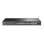 Switch Gestionable de 24 puertos 10/100PoE+, x2 Gb, x2 Combo, para rack 19"