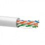 Cable CAT6 UTP, Cobre, LSZH, DCA, AWG 23, conductor de 0.51mm, blanco. Bobina 305mts