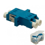 Adaptador LC-LC UPC SM, DX, 2 pest, asas, azul