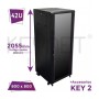 Rack de suelo 19", 42U, F800 / AN800 / AL2055mm. Con accesorios. Desmontado