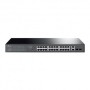 Switch Gestionable Easy smart de 28 puertos Gb (x24 de ellos POE+ 250W), x2 puertos SFP, Rack