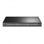 Switch Gestionable L2+ JetStream, x48 puertos Gb PoE+ 384W, x4 SFP. Montaje rack 19"