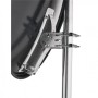 Antena parabólica Gama Alta de 79x71cms, 37,10dB, Acero galvanizado. Embalaje individual. Antracita