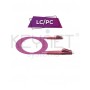 Latiguillo LC/PC - LC/PC, Multimodo, Duplex, 50/125, OM4, 3mm, LSZH-FR, 1mts. Violeta