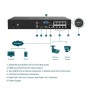NVR 8ch IP PoE hasta 8Mpx, 80Mbps, H.265+, 53W, 1 HDD