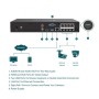 NVR 8ch IP PoE hasta 8Mpx, 80Mbps, H.265+, 113W, 1 HDD