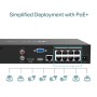 NVR 8ch IP PoE hasta 8Mpx, 80Mbps, H.265+, 113W, 1 HDD
