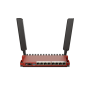 Routerboard WIFI 2 Core a 800Mhz, 512MB RAM, x8 puertos Gb, x1SFP (comptaible con 2.5Gb). Level 5 para RACK