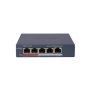 Switch de 4 puertos 10/100 POE/POE+  60W + x1 UPLINK, para sobremesa