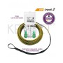 Latiguillo Duplex Monomodo G657A2 15 mts Safetrack + Roseta + x2 Adatpadortes SC/APC. Cable plano Dca