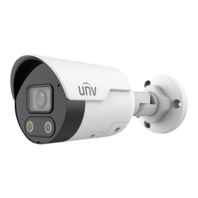 Cámara IP bullet, 8Mpx, IR 30mts, lente 2.8mm fija, UltraH265, PoE802,3af, IP67. Active deterrence