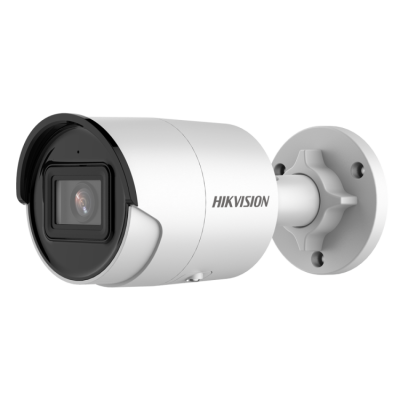 Cámara IP bullet, 8MPx, IR 40mts, 2.8mm, H.265+, PoE802.3af.  IP67, Motion Detection 2.0 de humanos y vehículos