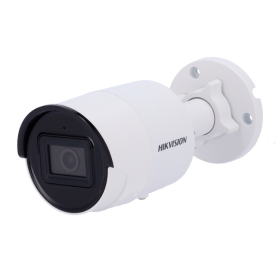 Cámara IP bullet, 4MPx, Dark Fighter, IR 40mts, 2.8mm, H.265+, PoE802.3af.  IP67, Motion Detection 2.0 de humanos y v