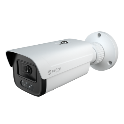 Cámara IP bullet, 4MPx, IR 40mts, 2.8-12mm, H.265+, PoE802.3af.  IP67. Audio