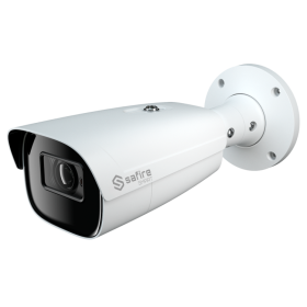 Cámara IP bullet, 4MPx, IR 100mts, 8-32mm, H.265+, PoE802.3af.  IP67. LPR. Audio