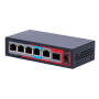 POE extender Switch 802.3af/at/bt 60W. 4x POE out Gb, 1x POE in Gb, 1xSFP