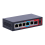 POE extender Switch 802.3af/at/bt 60W. 4x POE out Gb, 1x POE in Gb, 1xSFP