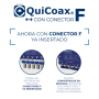 Multiswitch de 5 x 8 en cascada (intermedio, no final) 5 entradas (4 SAT + 1 TER), 8 salidas usuario.