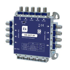Multiswitch Final de Cascada/estrella. 5 entradas (4 SAT + 1 TER) 8 salidas usuario.