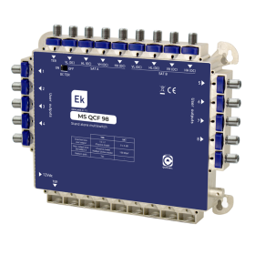 Multiswitch Final de Cascada/estrella. 9 entradas (8 SAT + 1 TER) 8 salidas usuario.