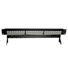 Patch Panel para rack de 19" con x24 conectores CAT6 UTP