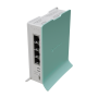 Routerboard WIFI 6 2.4Ghz, 22dBm, 800Mhz, 256Mb RAM, x4 puertos Gb, 4.3dBi, Level 4 RouterOS (v7)