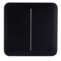 Panel táctil para interruptor Lightcore doble. LightSwitch SoloButton Black. AJAX