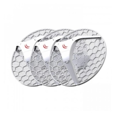CPE exterior MikroTik LHG 5 PACK 3 - 5 GHz, 802.11a/n, antena 24.5 dBi, PoE, 100 Mbps - RBLHG5kit