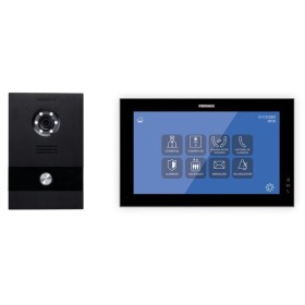 Kit videoportero IP Fermax 1506 - Pantalla 10 pulgadas color negro, placa Milo, 1 línea, tecnología MEET