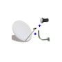 ✅ KIT PARÁBOLA VIARK SAT FÁCIL INSTALACIÓN 40 mts CABLE