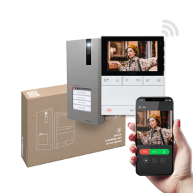 Kit videoportero 2 hilos Comelit CR7451V - Quadra y Chronos, manos libres WiFi 5", Simplebus2