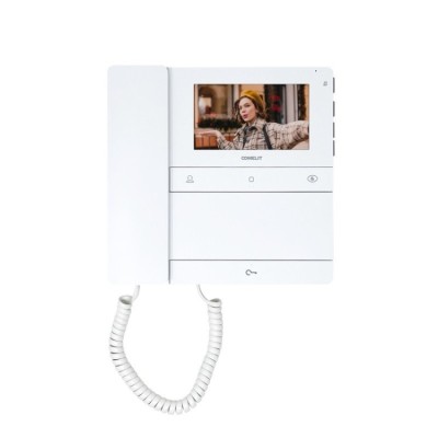 Monitor modelo CHRONOS con auricular y pantalla a color de 4,3", compatible con sistemas SIMPLEBUS 2.