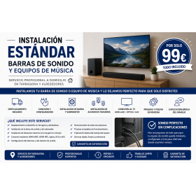 Instalación de barra de sonido en Tarragona | Desde 99 € | ElectronicaWeb