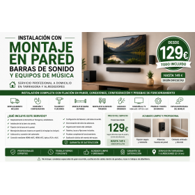 Instalación de barra de sonido en Tarragona | Desde 99 € | ElectronicaWeb