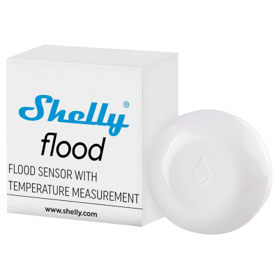 Detector de inundación Shelly Flood - detección agua, temperatura, Wifi